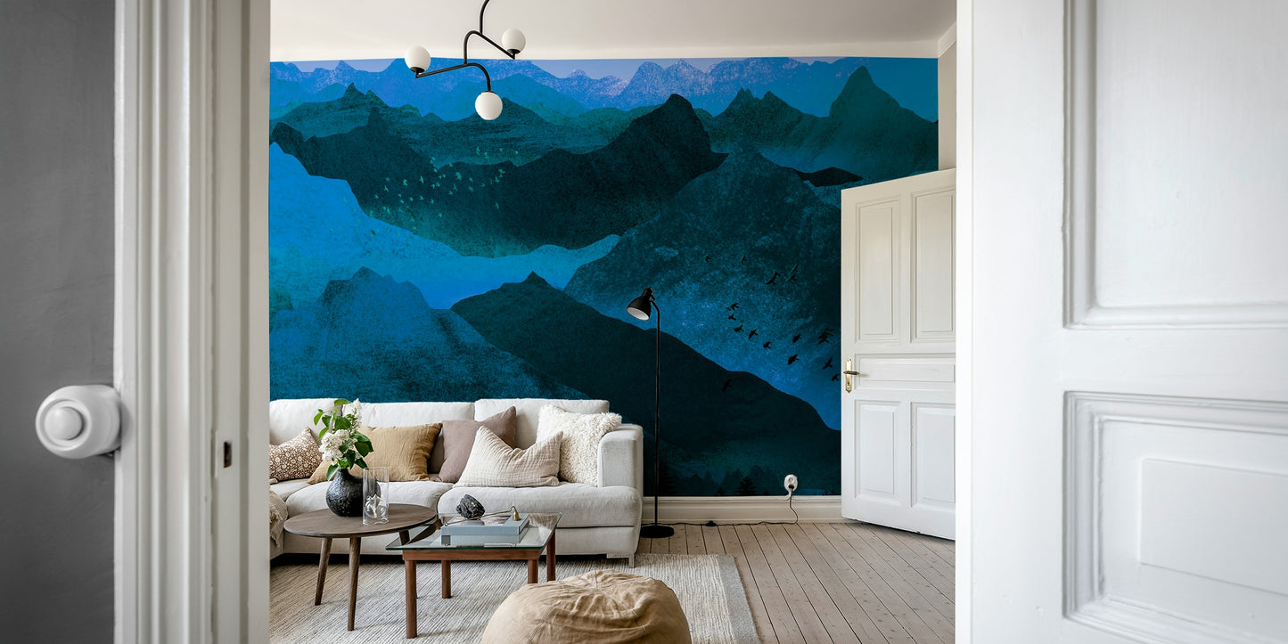 Azure Mountain Majesty Wallpaper