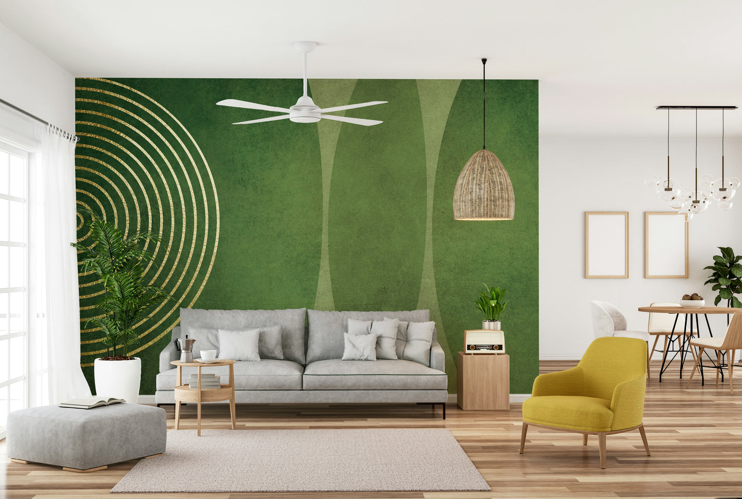 Mid Century Modern Green