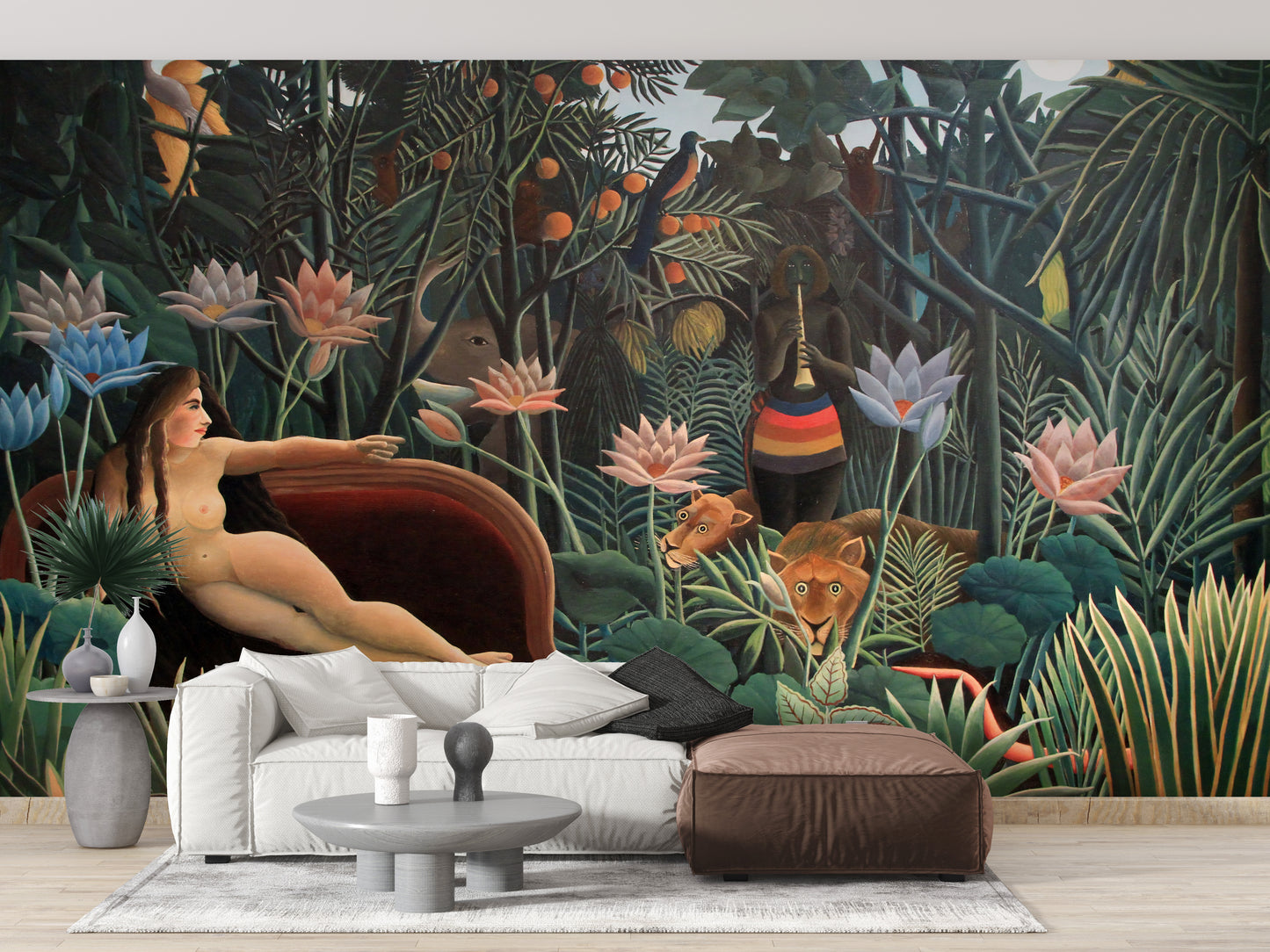 Nature-Inspired Tribal Forest Wallpaper