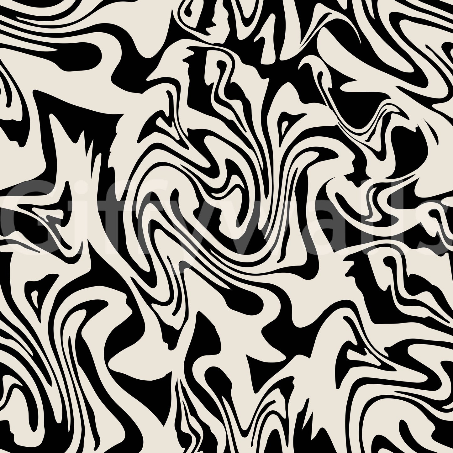 Sophisticated zebra stripe liquid marble wallpaper.