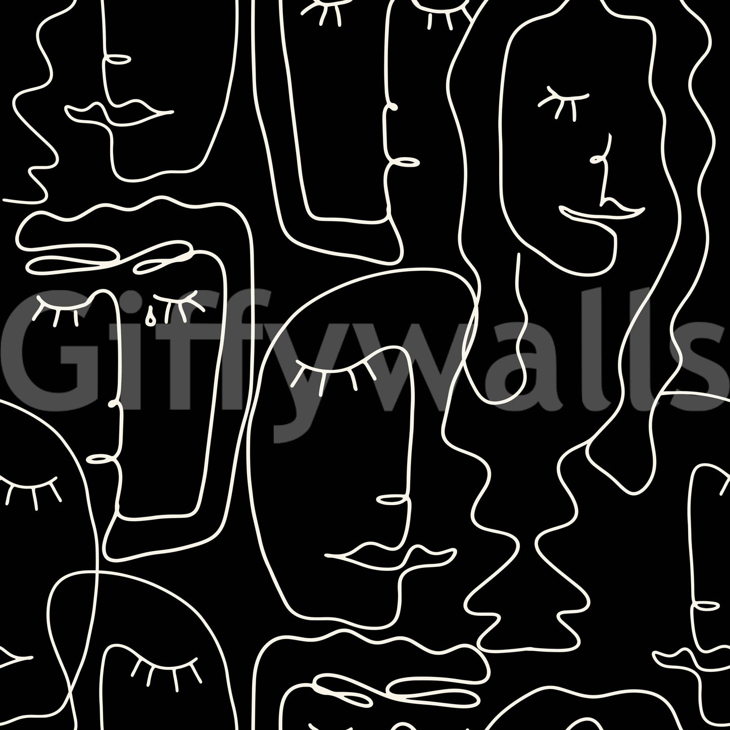 This wallpaper is suitable for a living room, a bedroom, or a contemporary office.