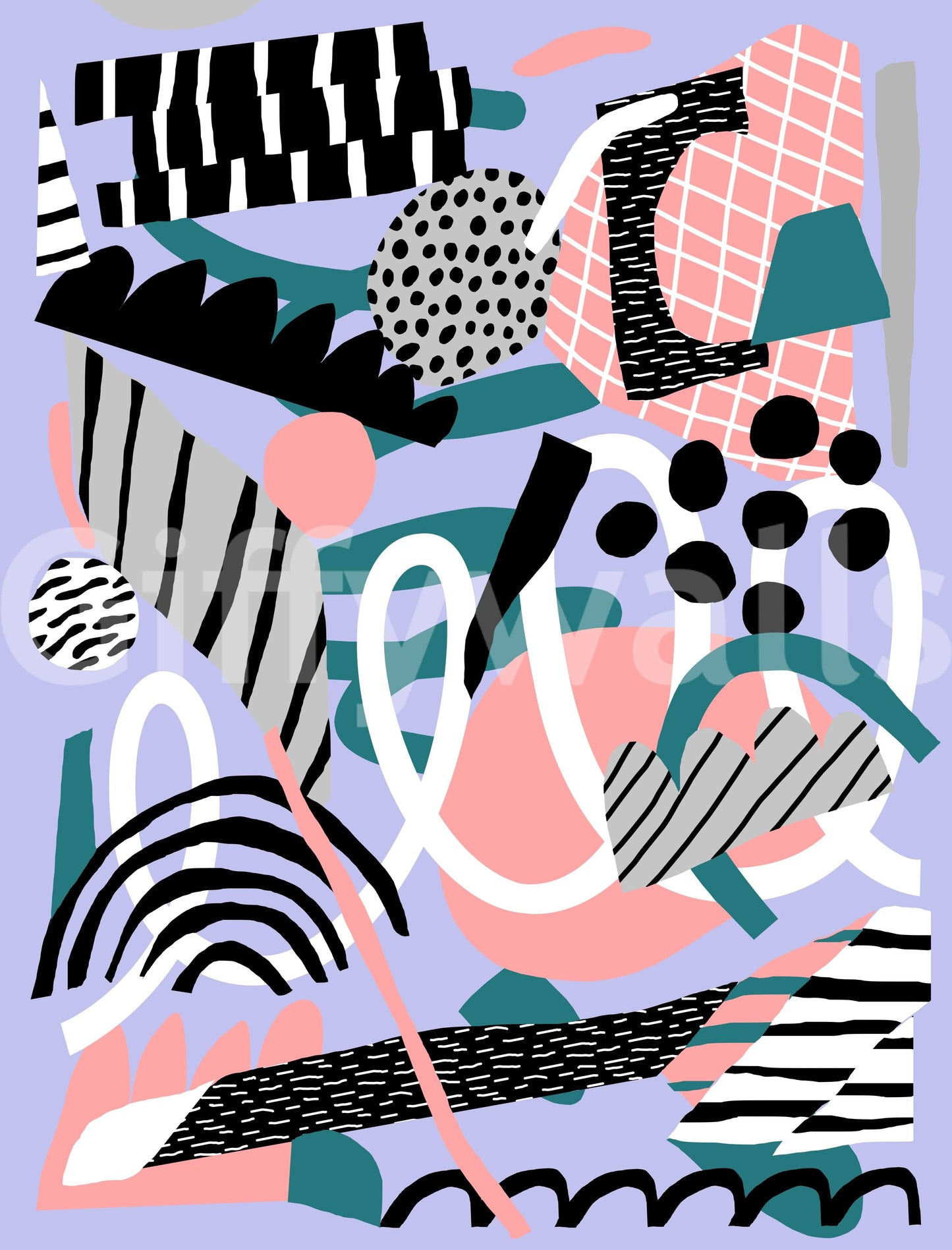 A high-quality abstract print wall mural for walls.