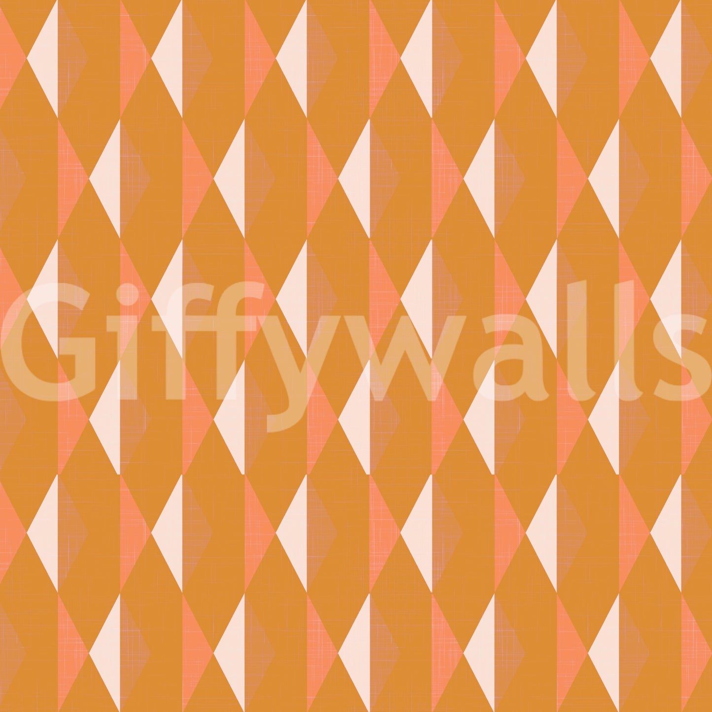 Captivating warm tone geometric Amber Echoes home mural.