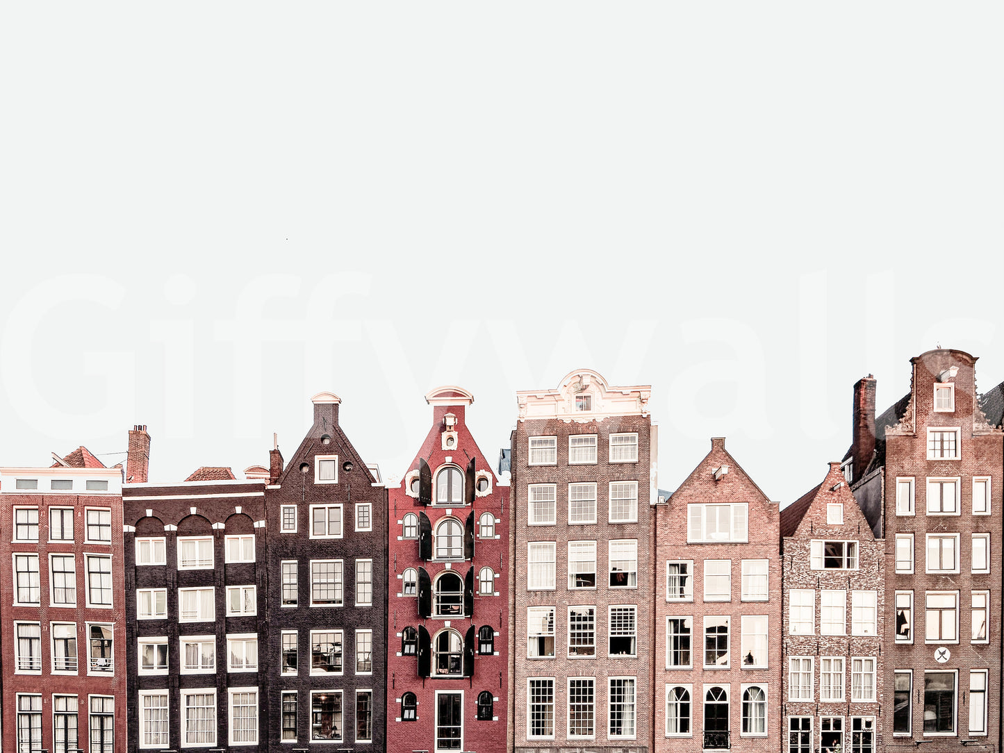 Amsterdam Canal Houses Wall Mural