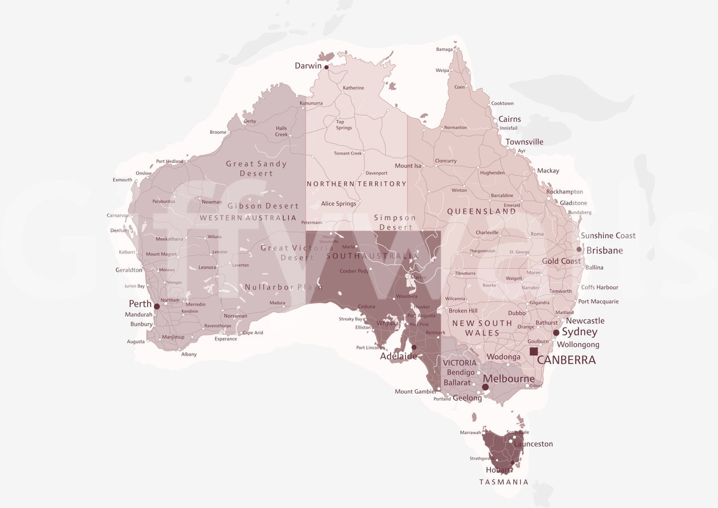 The design is non-realistic and interpretive.