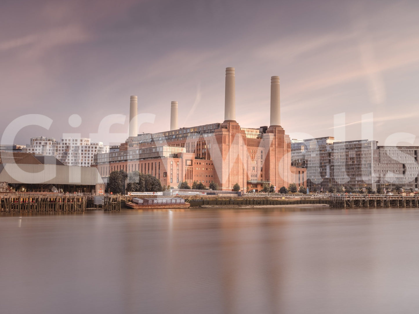 Battersea Power Station Wall Mural