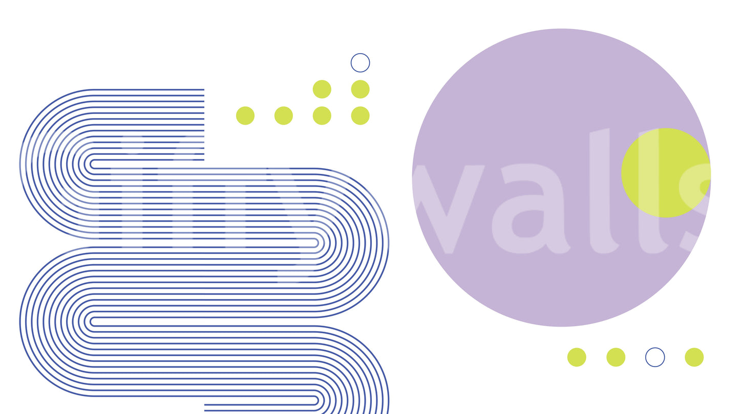 Bold Bauhaus Geometry Wall Mural