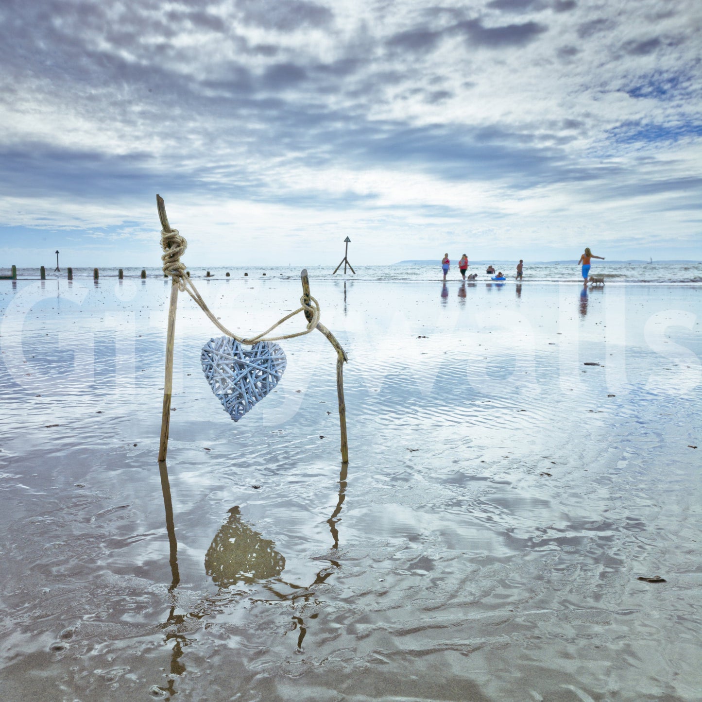 Beach Love Wall Mural