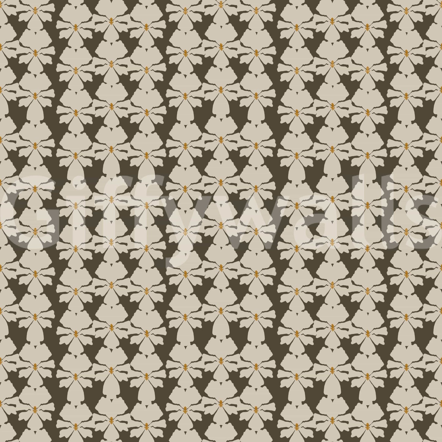 Dense all-over Timeless Florals pattern, unique wall covering.