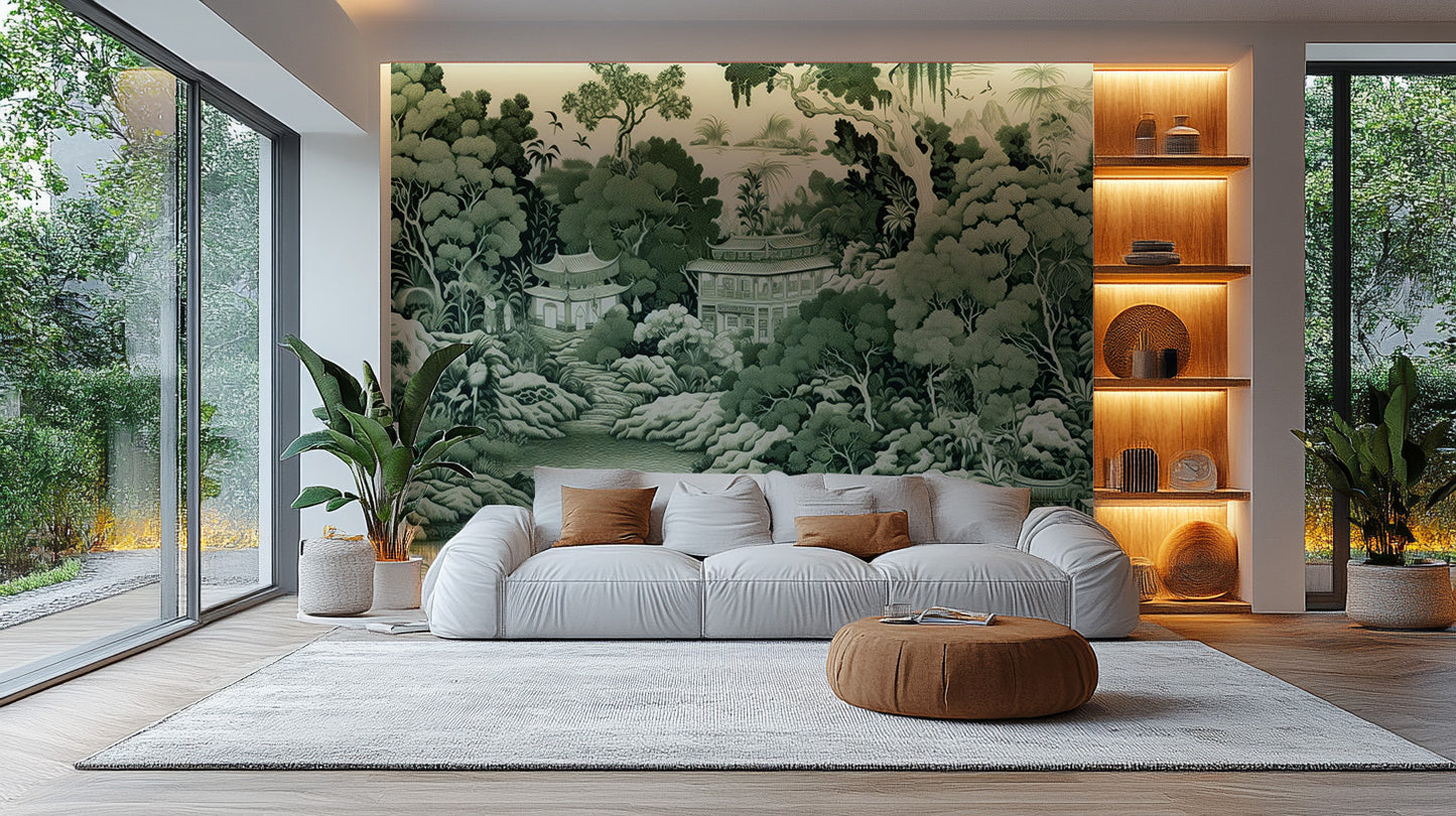 Green Garden Wall Mural