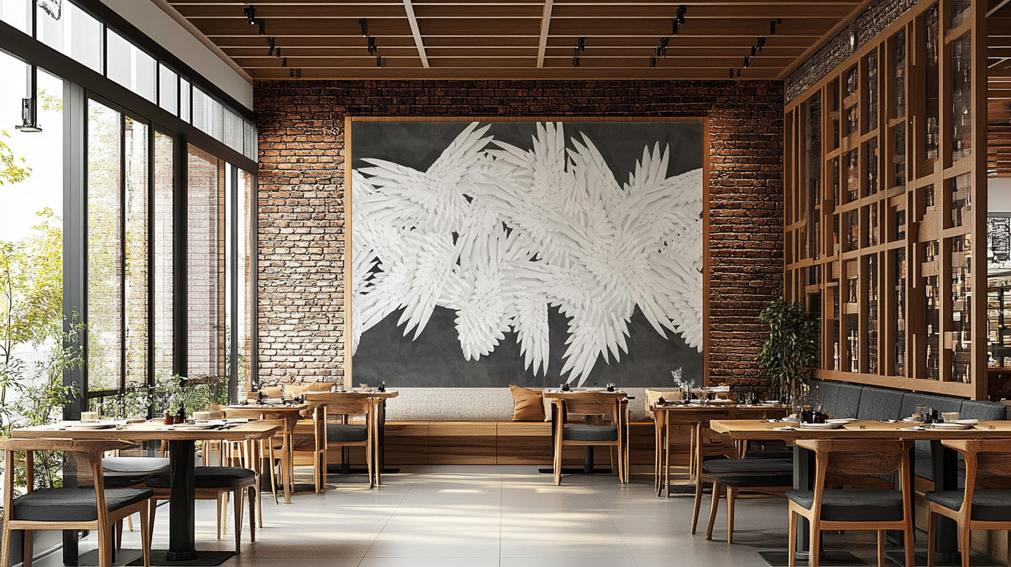 Velvet elegance in this Hermes Luxe-inspired wall mural design.