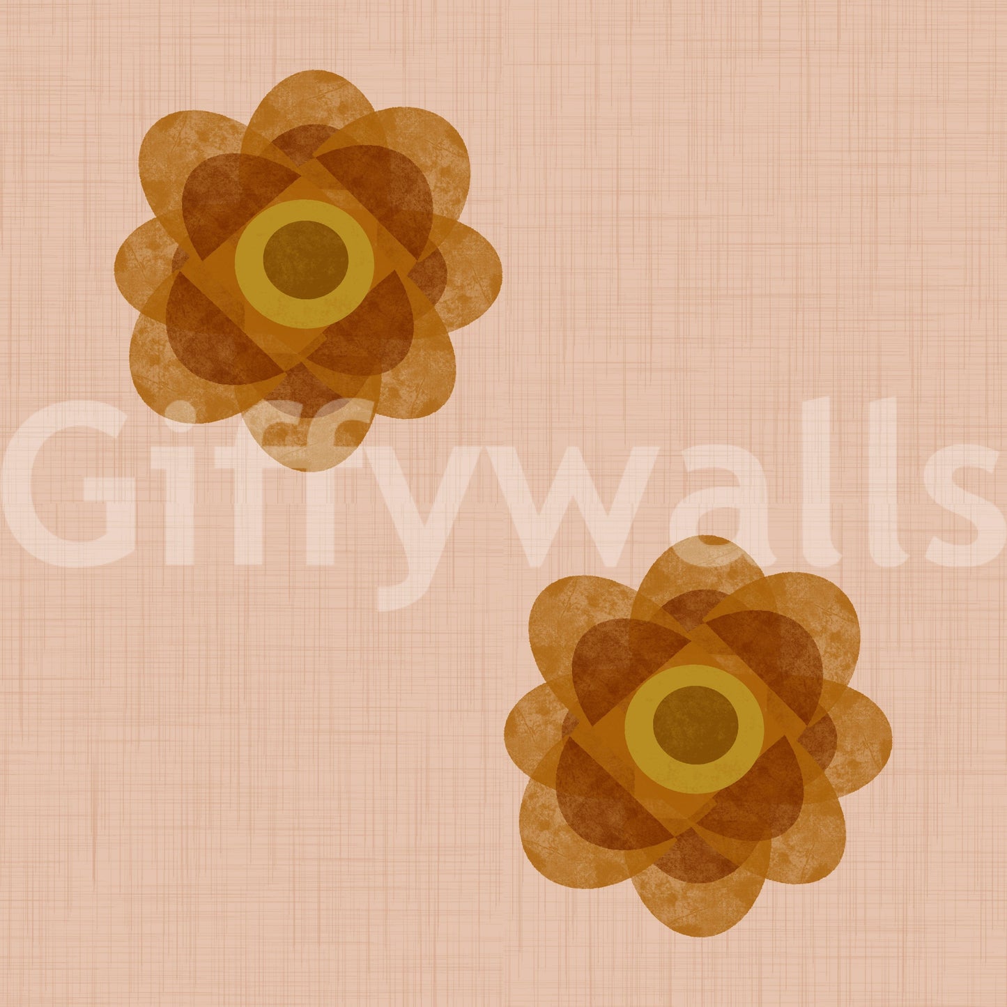 A high-quality serene flower wall mural for walls.