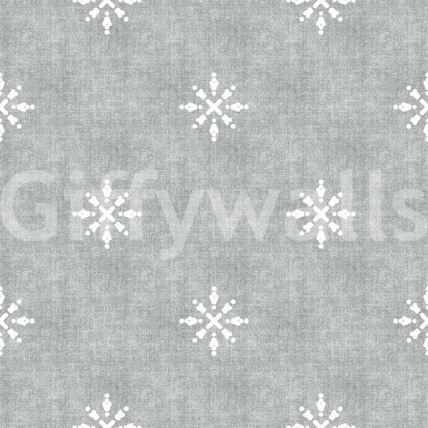 Boho Minimal Ornament Grunge Grey Clouds Wallpaper