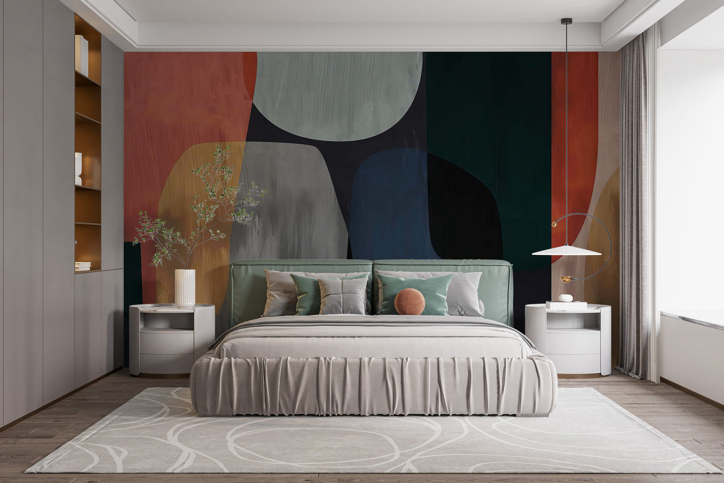 Watercolor Abstract Wallpaper for Renters