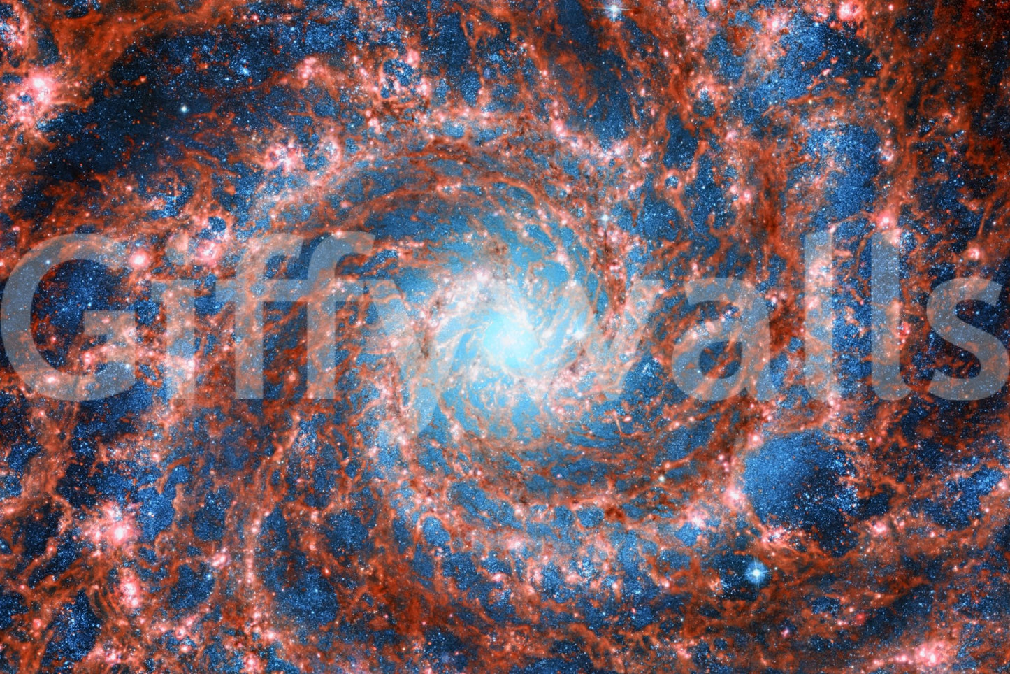 The design is non-realistic and interpretive.