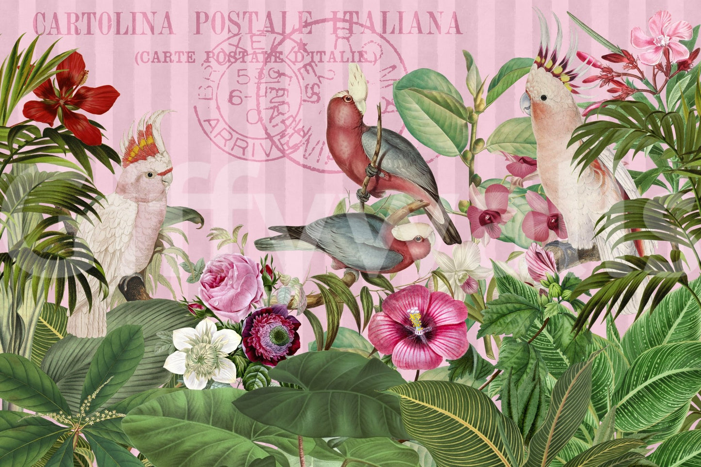 Exotic mural wallpaper for fun interiors