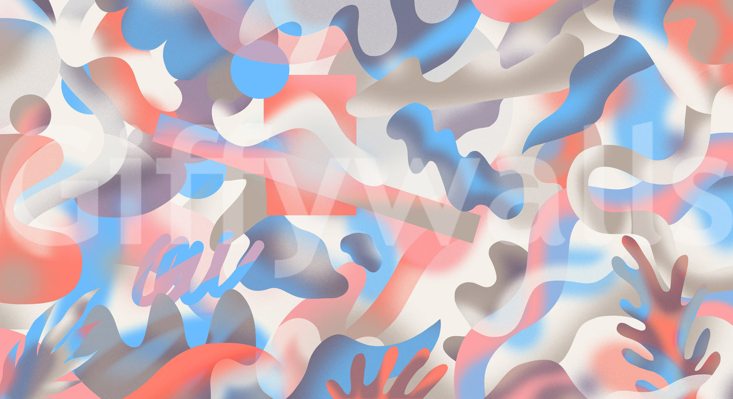 A high-quality serene ocean wall mural for walls.