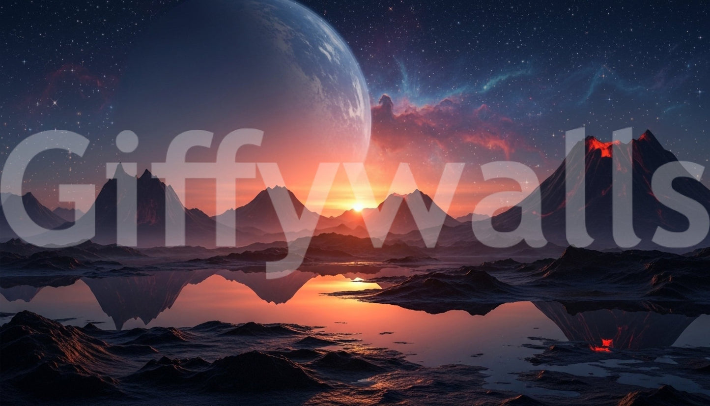 Cosmic Dusk Wall Mural