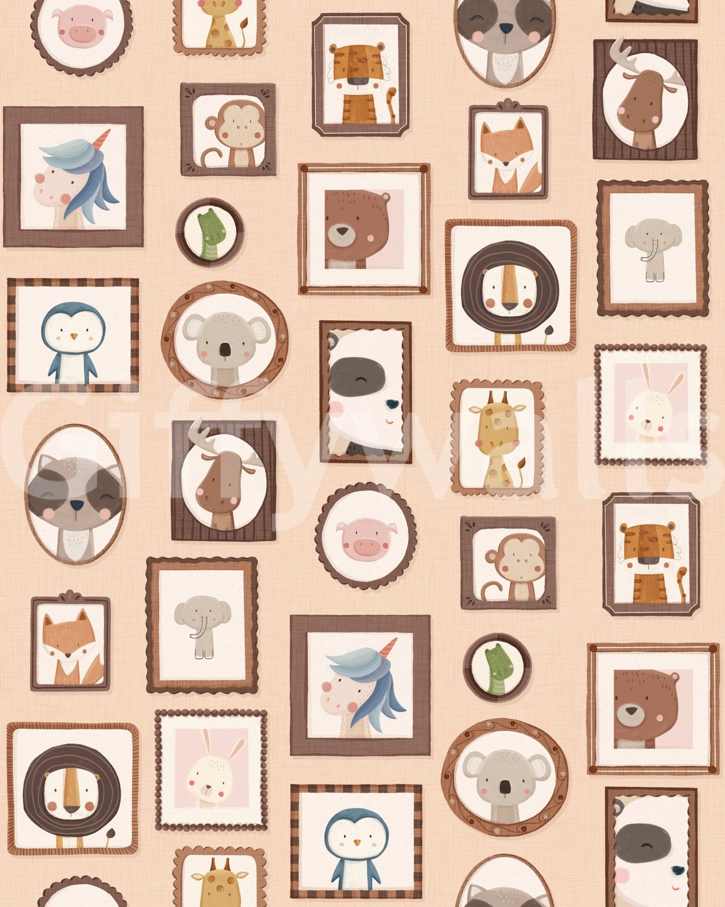 Cute Animal Portraits Wallpaper