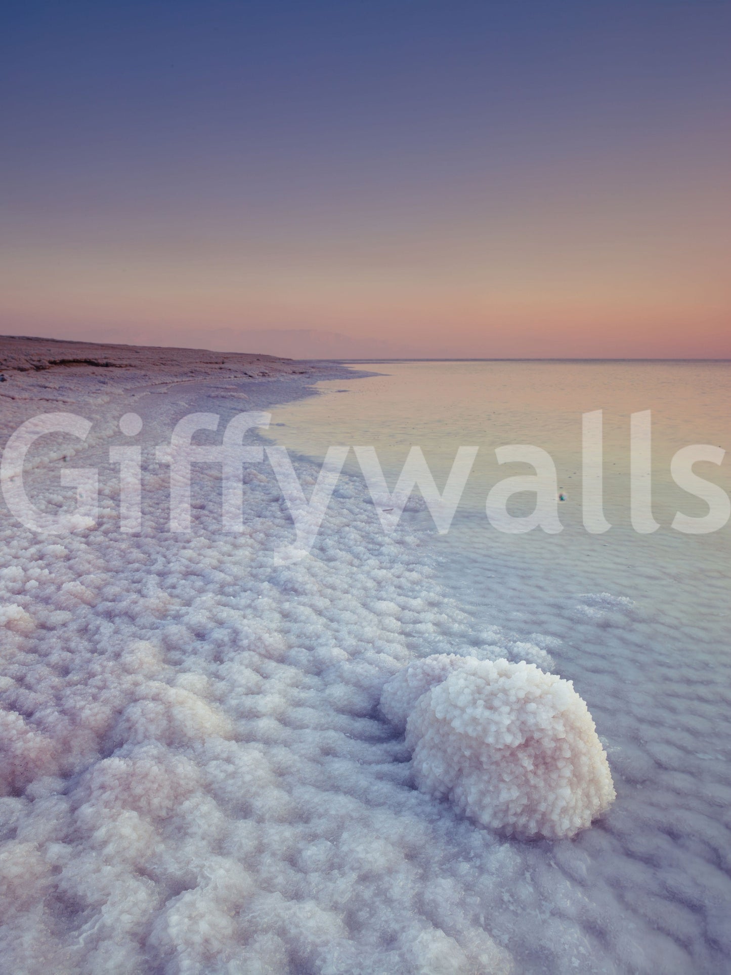 Sparkling Ethereal mural, geological wonder, meditative coast wallpaper.