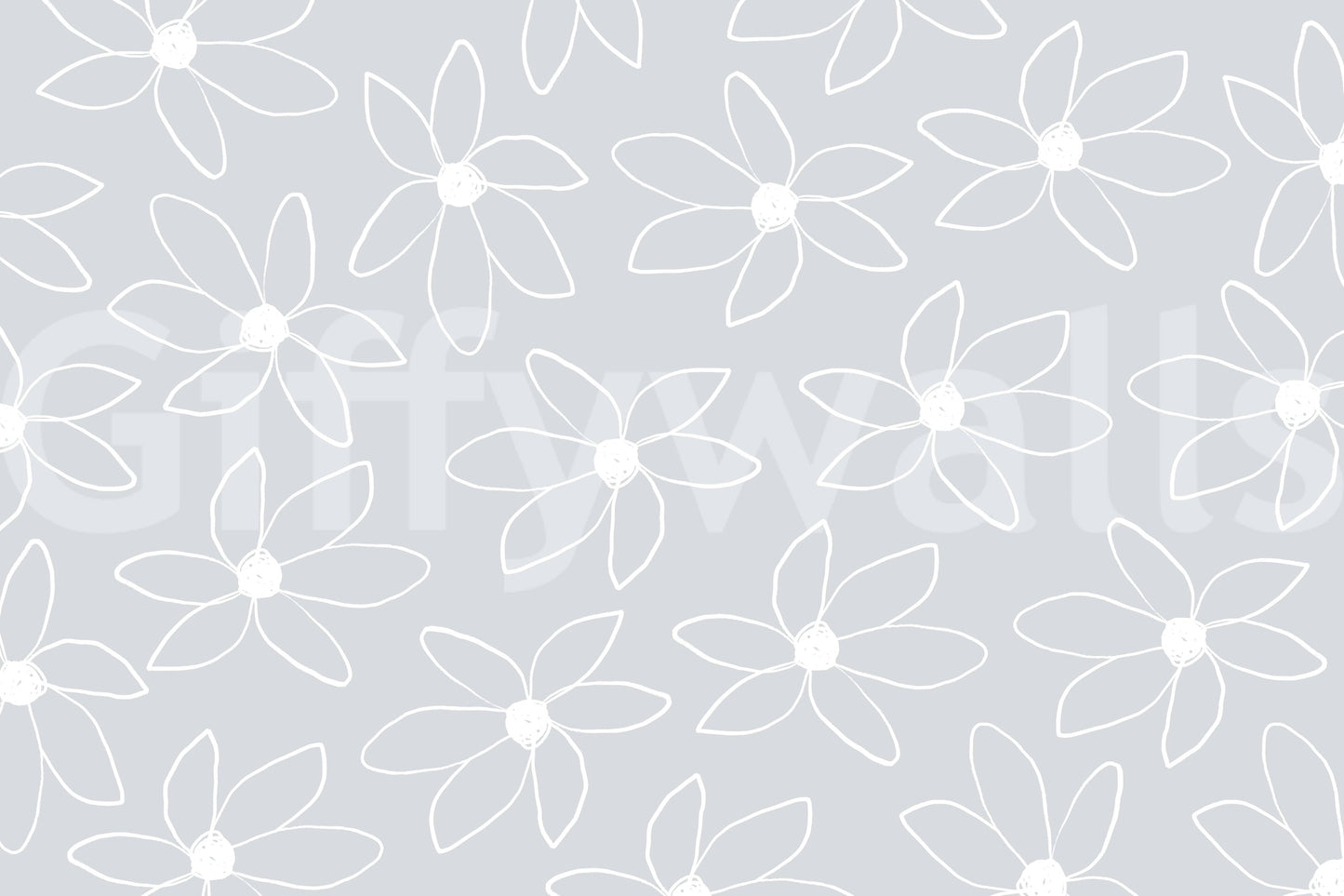 A high-quality minimalist flower wall mural for walls.