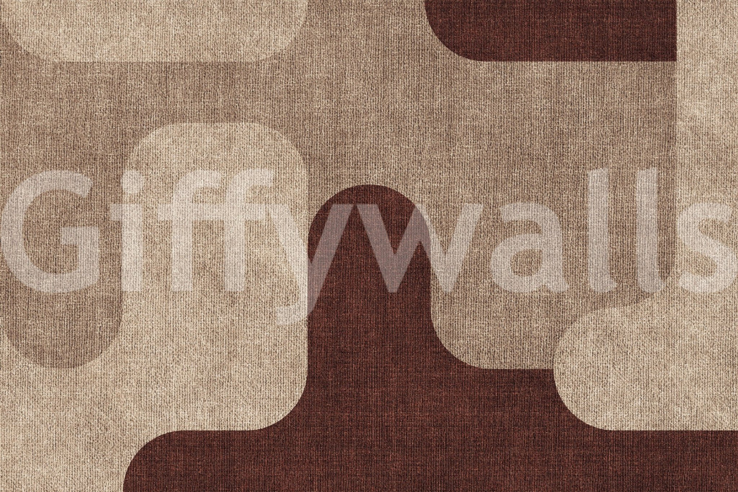 Earthy Curves Design abstract art wall mural.