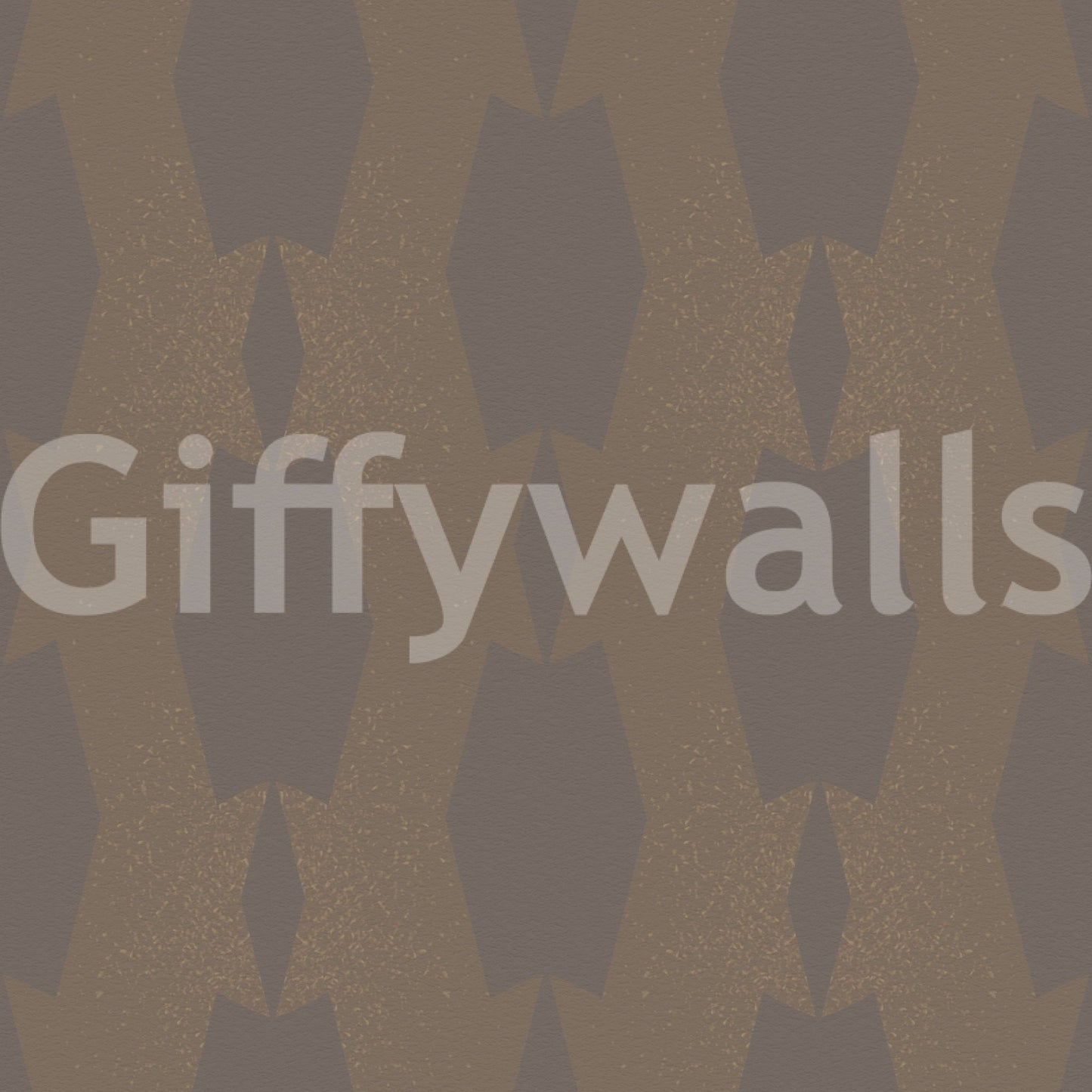 Earthy Echoes Muted Brown Geometric Wallpaper