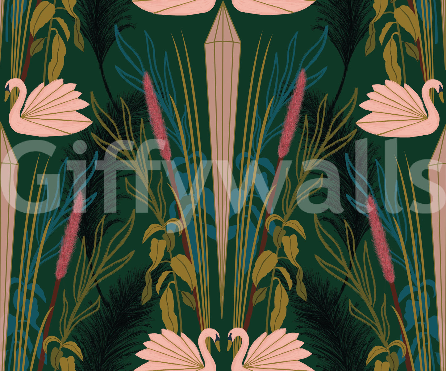 Refined wallpaper perfect for vintage-style interiors