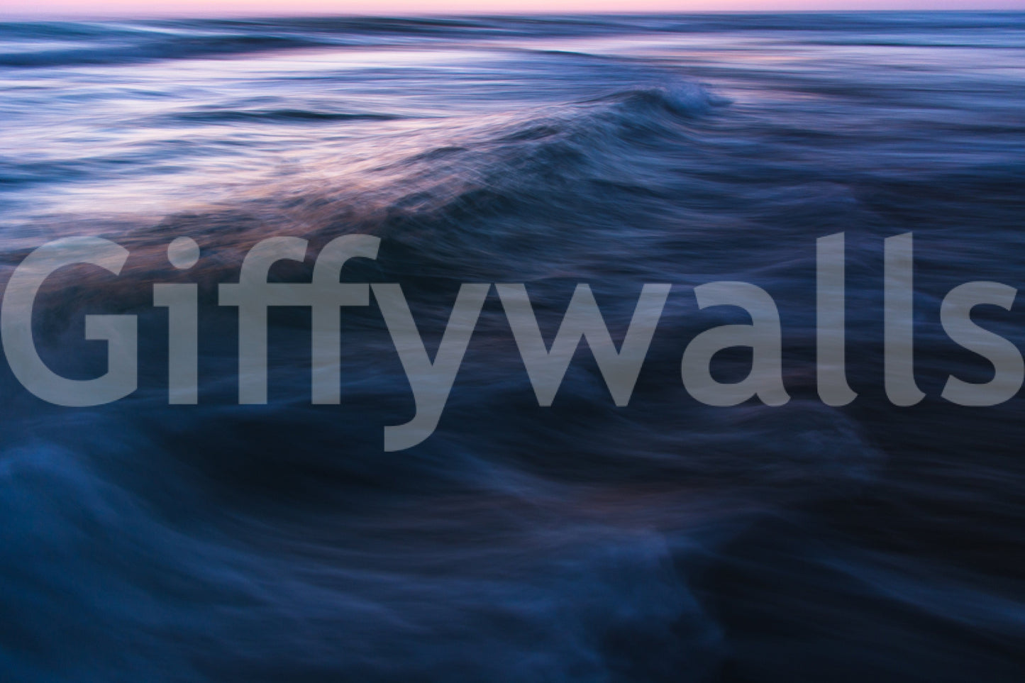 A high-quality serene ocean wall mural for walls.