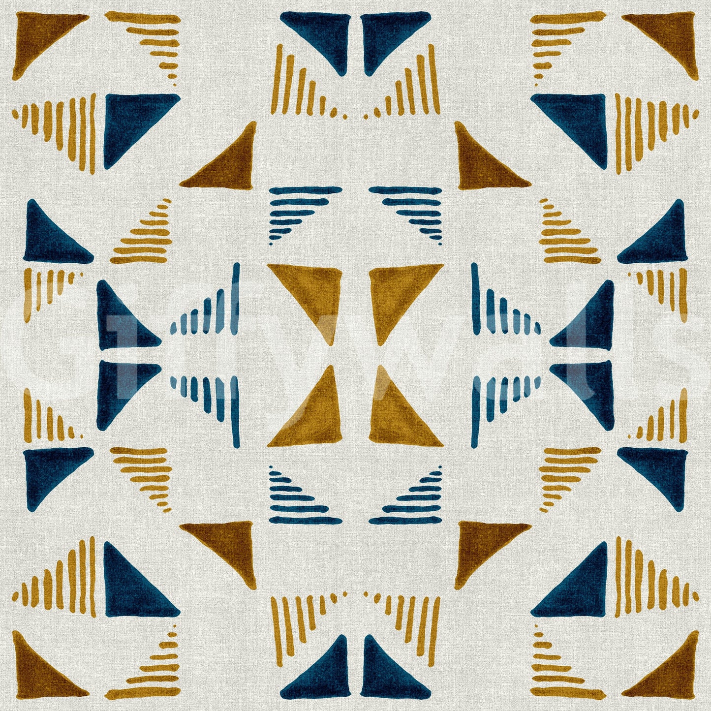 Geometric forest wallpaper with abstract triangles bringing a natural, calming vibe to home decor.