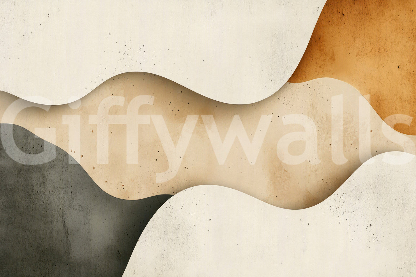 Warm beige wall mural