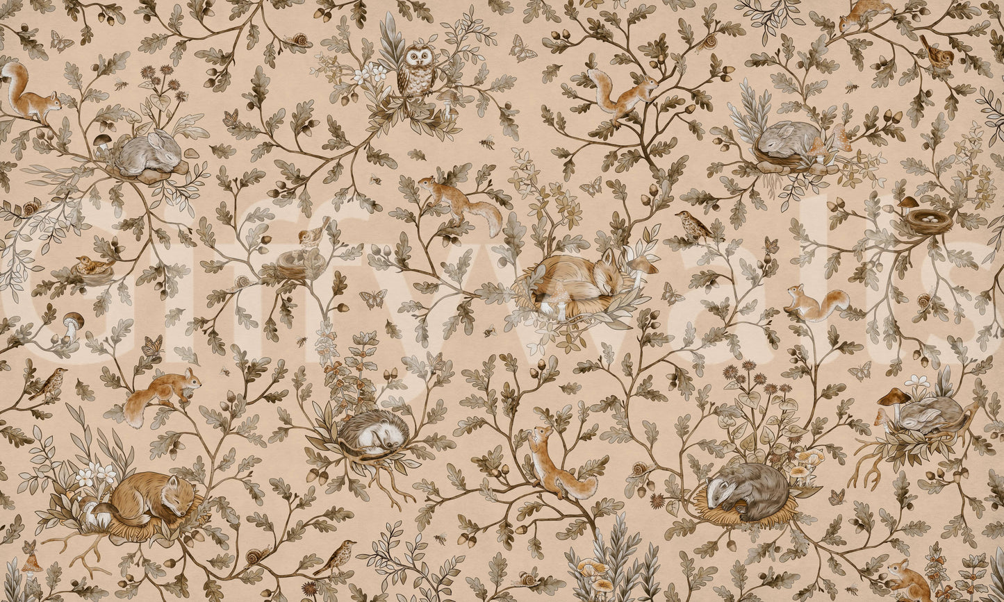 Forest Slumber Wallpaper Wall Mural