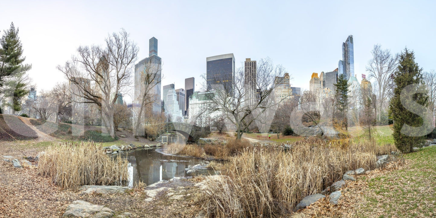 The wallpaper has a smooth, non-reflective matte finish.