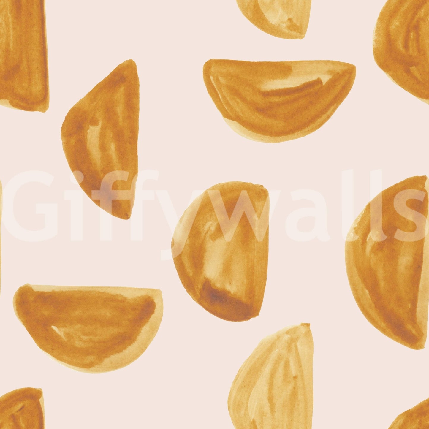 Artistic golden strokes forming a stylish, modern metallic mural.