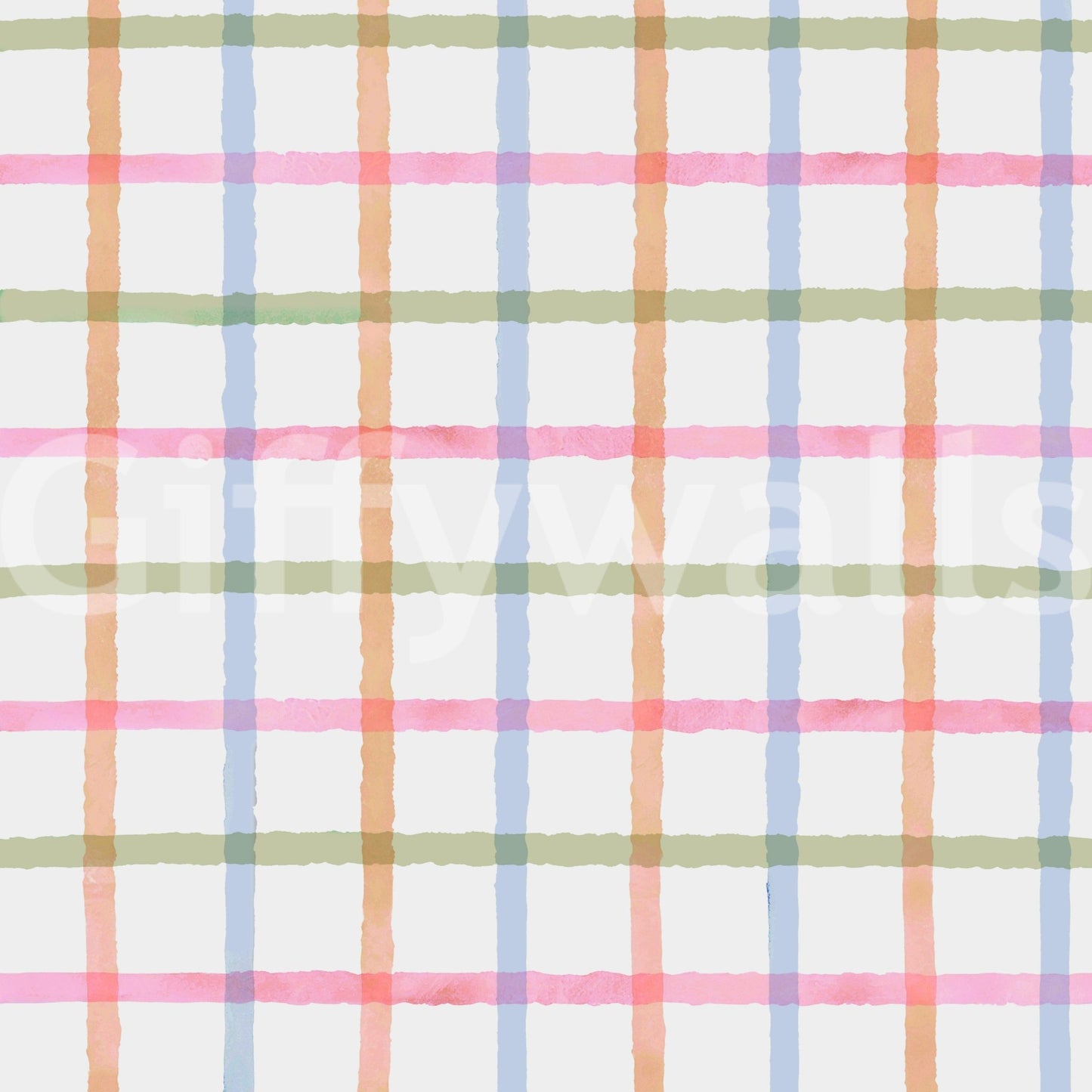 Modern and colorful plaid wallpaper.