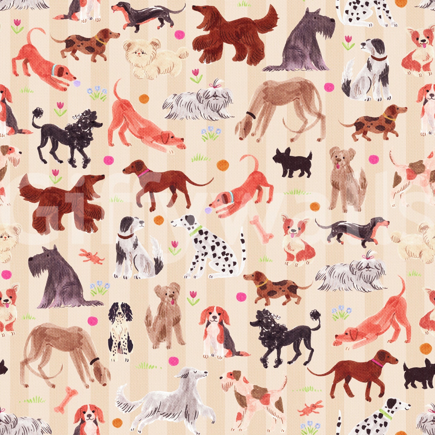 Happy Hounds Dog Doodles Wallpaper