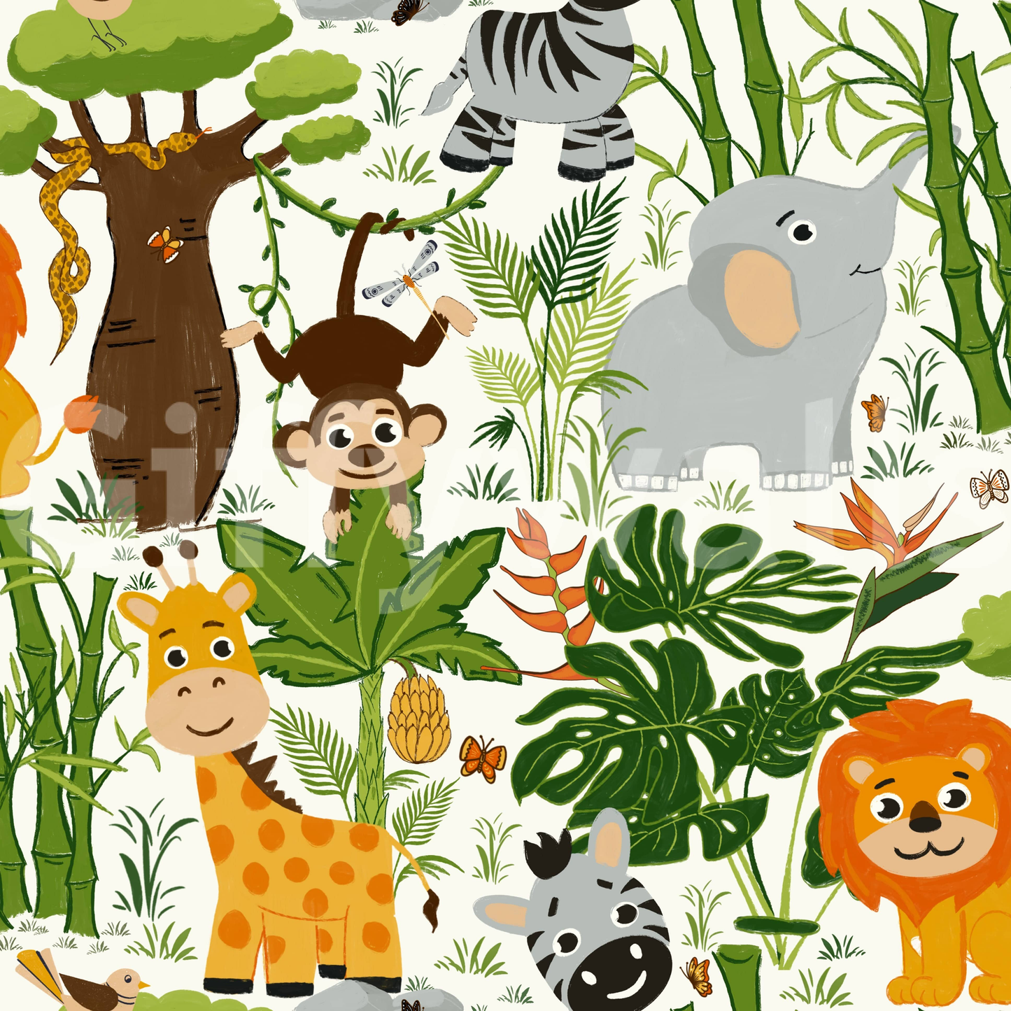 Jungle Friends Adventure Wallpaper