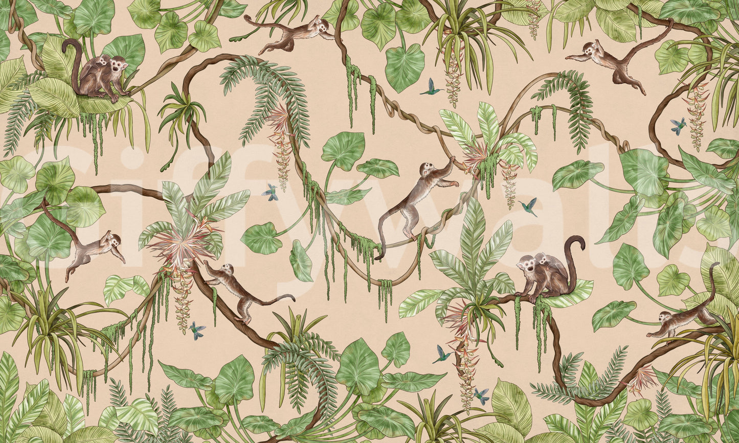 Jungle Playtime Wall Mural