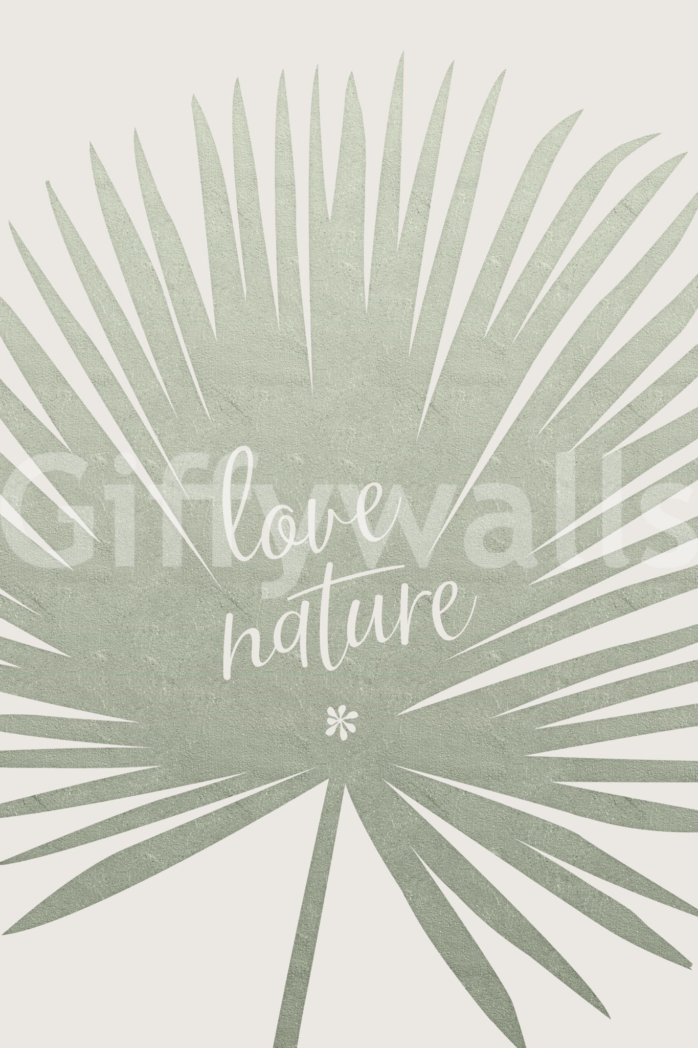 Beautiful nature mural for walls with Love Nature theme