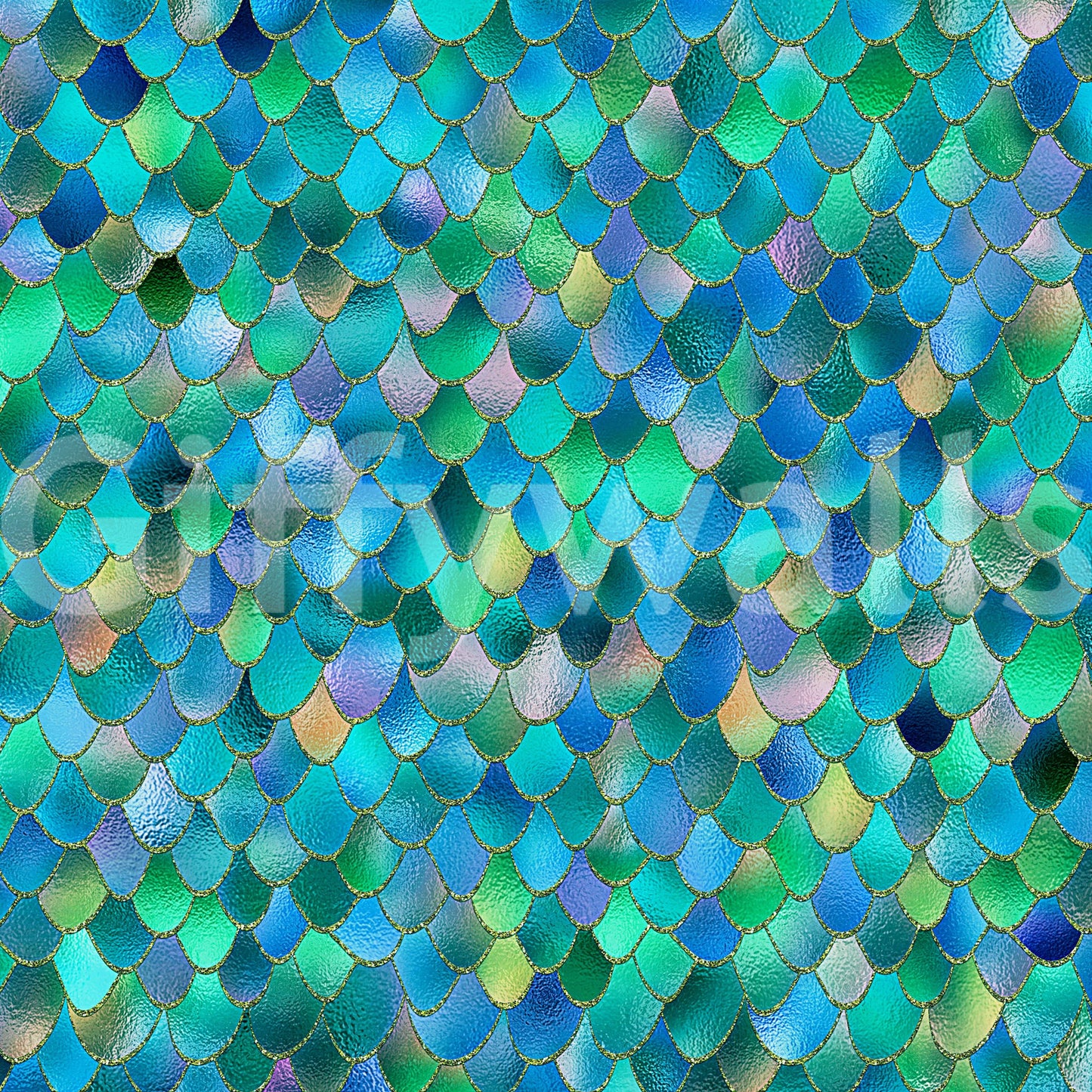 The wallpaper features a subtle, aquatic pattern.