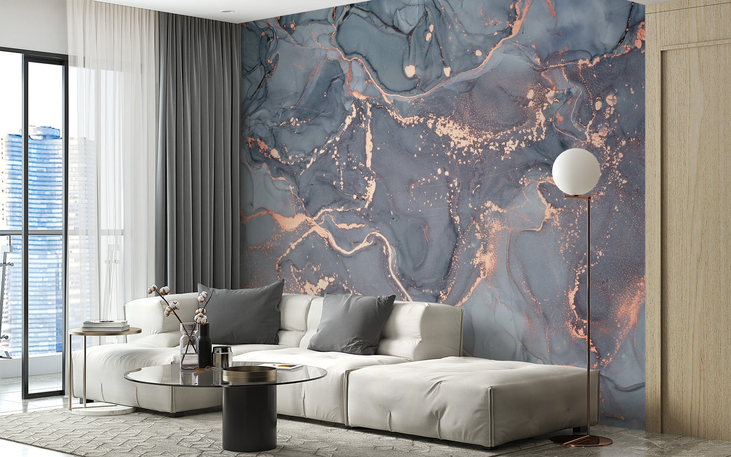 Luxury abstract wallpaper mural design