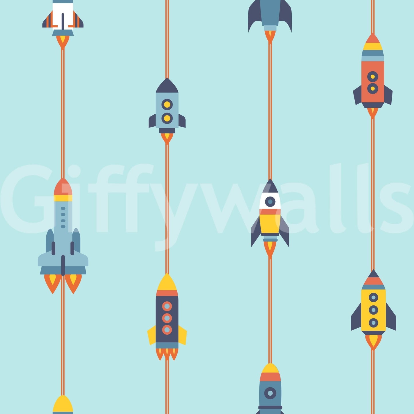 The wallpaper has a smooth, non-reflective matte finish.