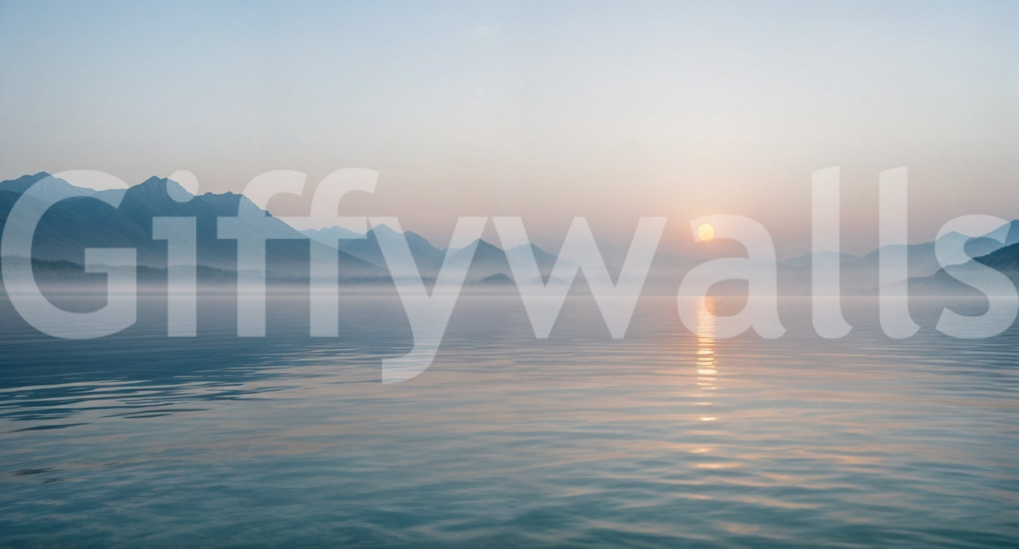 It gives the illusion of a window looking out onto a beautiful, misty morning.