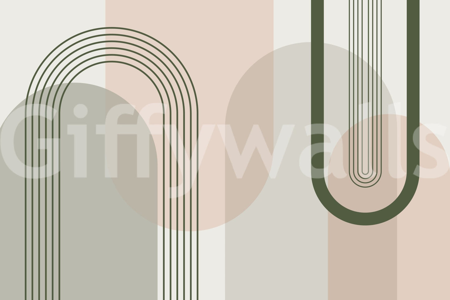 The mural acts as a beautiful and calming focal point.