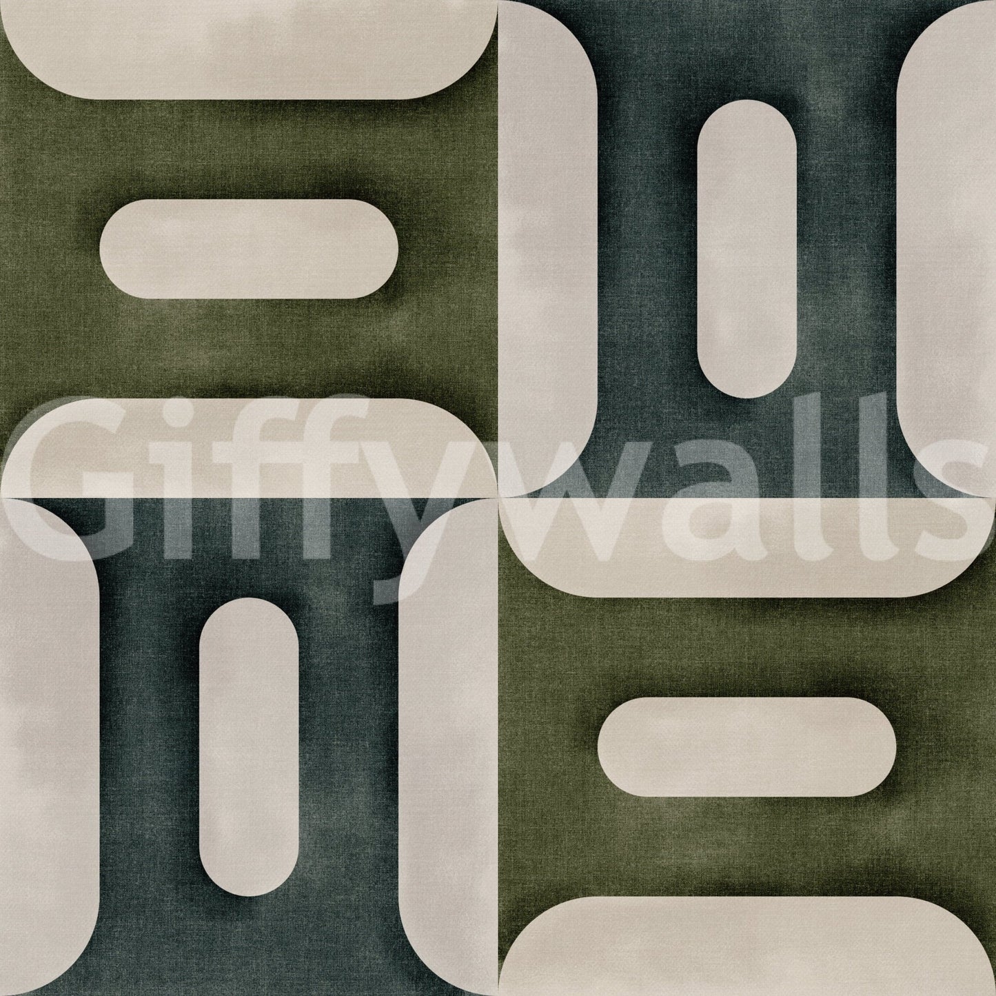 Modern Textured Geometries Winter Wallpaper