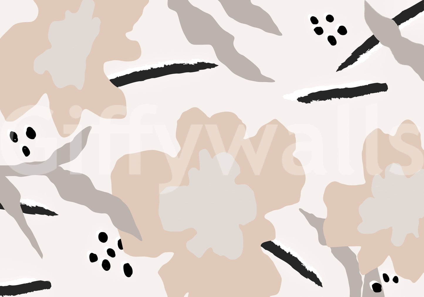 A high-quality serene flower wall mural for walls.