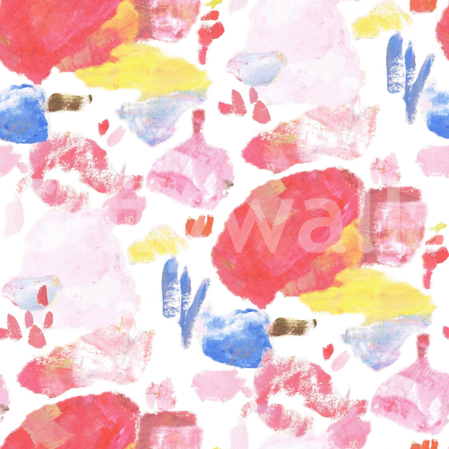 Palette of Bright Colorful Brushstrokes Wallpaper