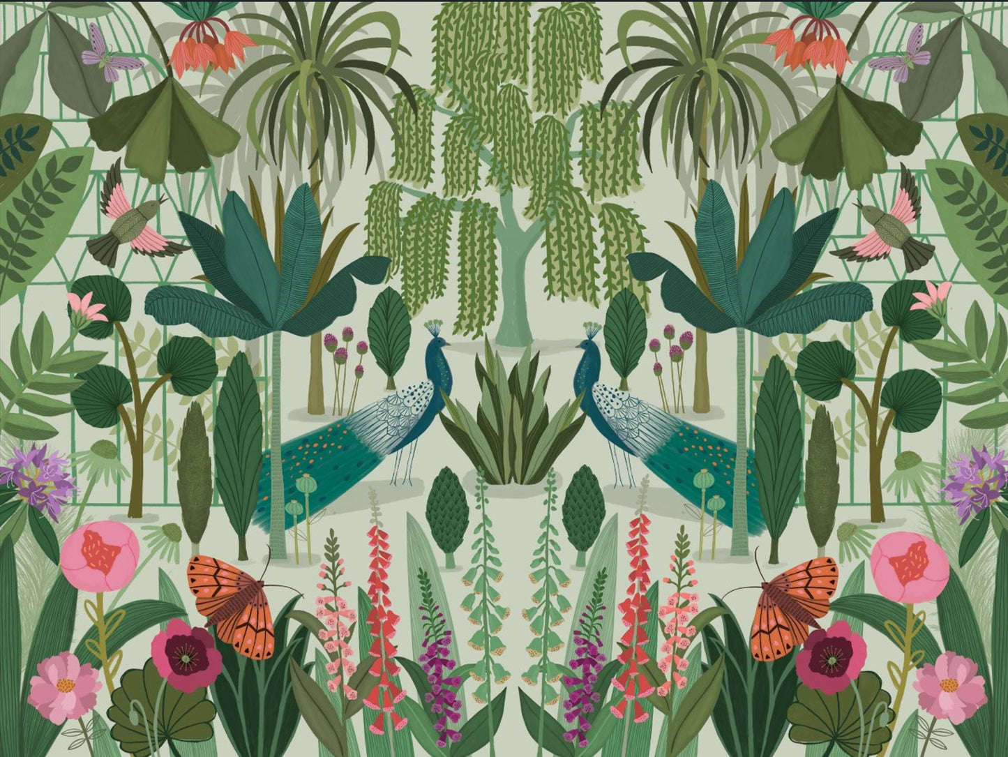 Parc Parisian Wall Mural for a professional workspace or library.
