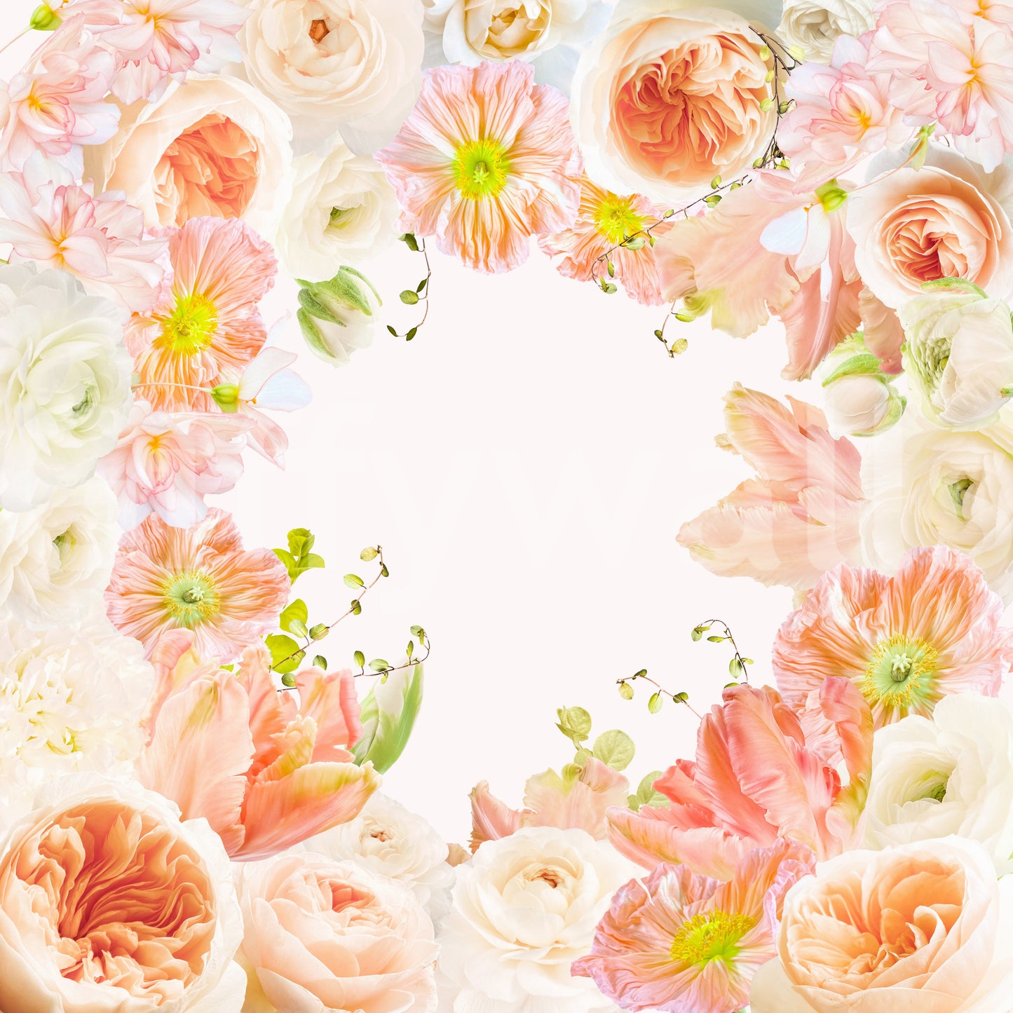 Creamy neutral mural design