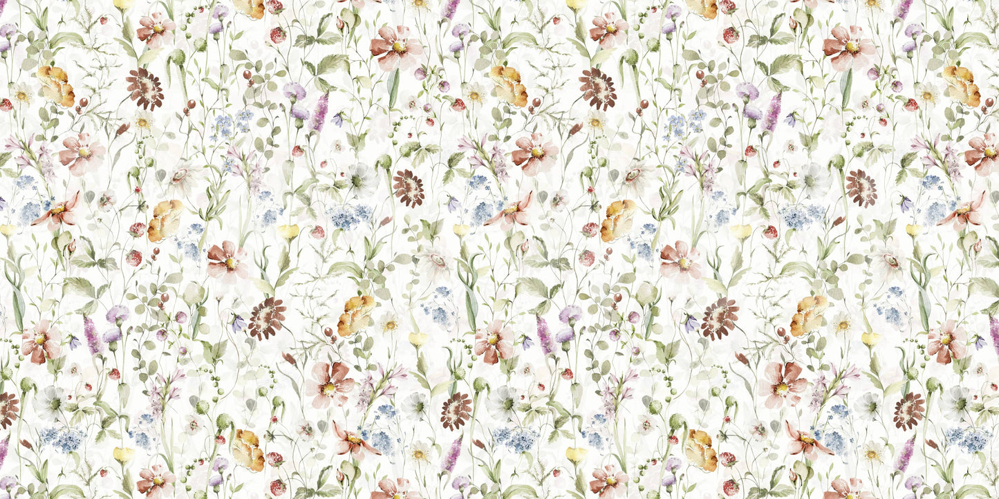 The wallpaper has a classic, timeless feel.